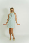 Spearmint Cutout Shift Dress