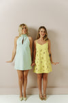 Spearmint Cutout Shift Dress