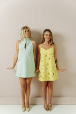 Spearmint Cutout Shift Dress