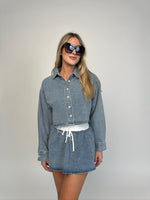 Long Sleeve Denim Button Down