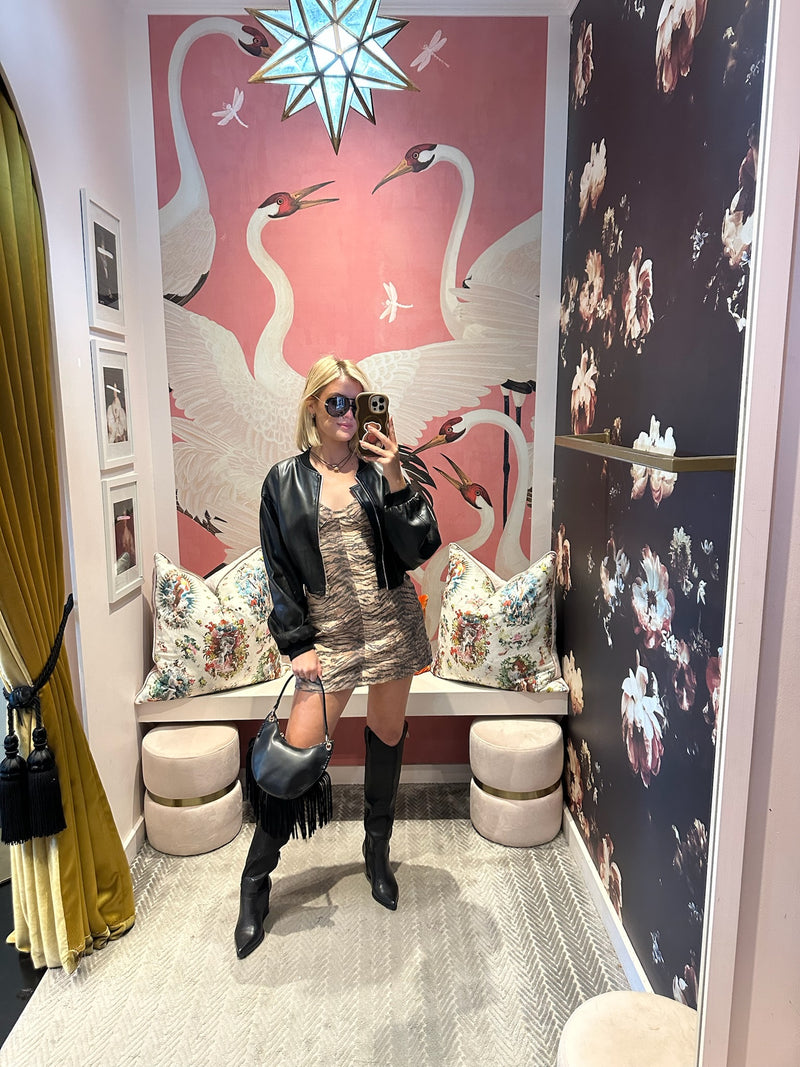 Tiger Denim Mini Dress