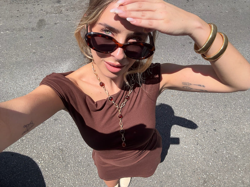 Natalia Espresso Mini Dress