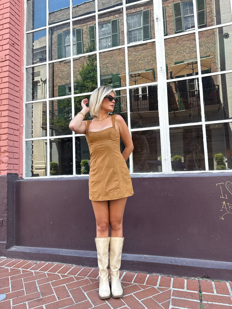 Lexi Faux Suede Mini Dress