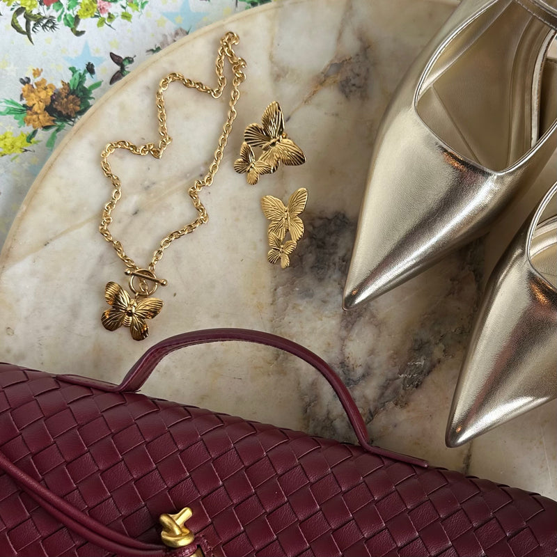 Penelope Gold Heels