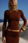 Chocolate Twist Long Sleeve Top