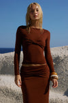 Chocolate Twist Long Sleeve Top