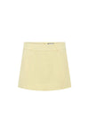 Sweet Yellow Tailored Mini Skirt