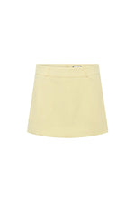 Sweet Yellow Tailored Mini Skirt