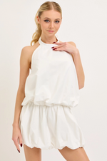 Blakely White Bubble Mini Dress