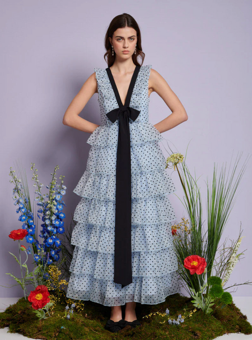 Haven Ruffle Midi Dress