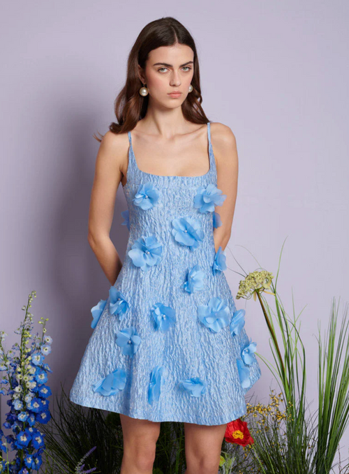 Blooming Jacquard Mini Dress