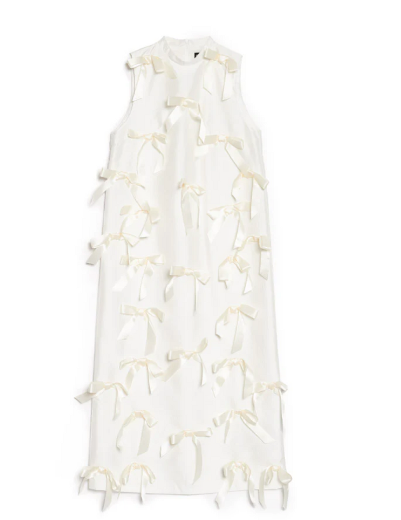 Snowdrop Bow Midi Dress