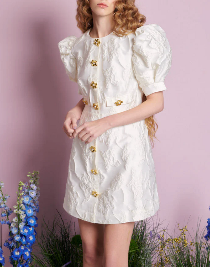 Anemone Jacquard Mini Dress