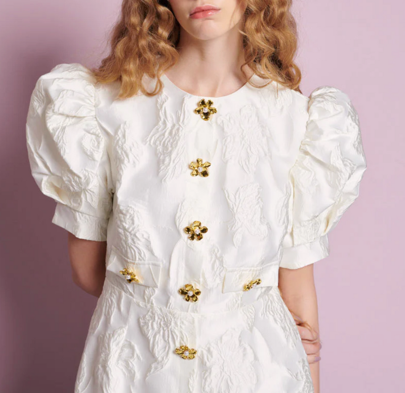 Anemone Jacquard Mini Dress