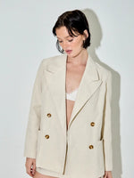 Ophelia Cream & Gold Blazer
