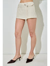 Ophelia Cream & Gold Belted Mini Skort