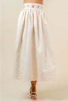 Derby Day Ivory Maxi Skirt