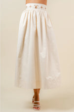 Derby Day Ivory Maxi Skirt