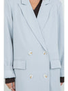 Baby Blue Long Blazer Jacket