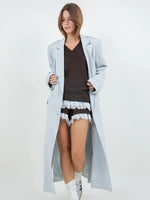 Baby Blue Long Blazer Jacket