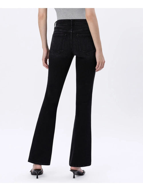 Black Mid Rise Bootcut Jeans