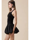 Black Fit & Flare Bubble Dress