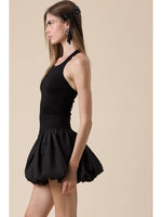 Black Fit & Flare Bubble Dress