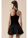Black Fit & Flare Bubble Dress