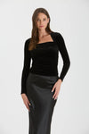 Maria Black Velvet Top