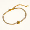 Bubble Letter Charm Bracelet