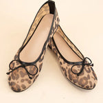 Leopard Mesh Ballet Flats