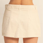 Oat Corduroy Mini Skort
