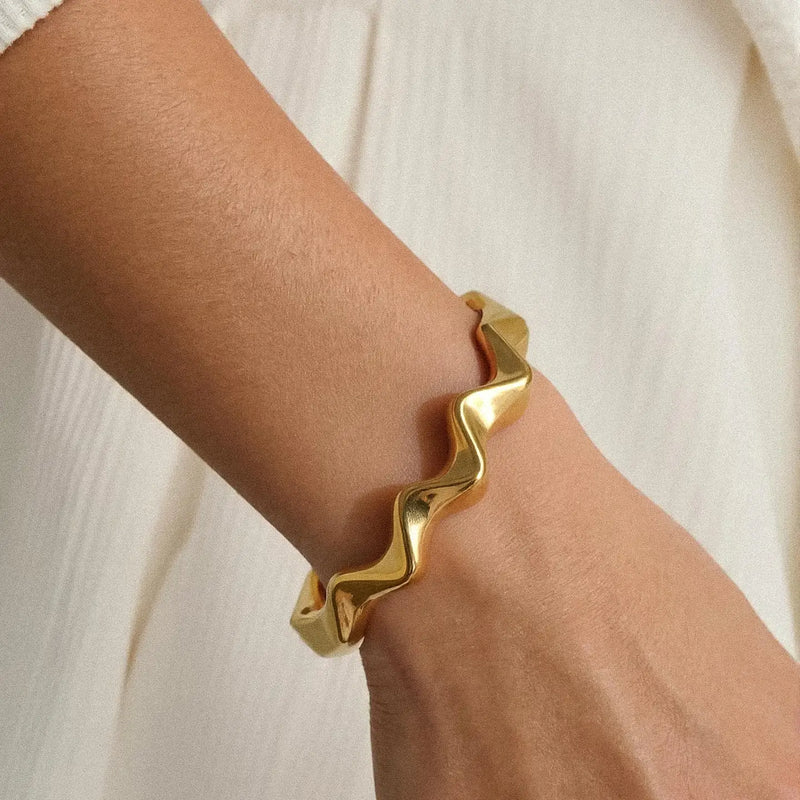 Veronica Gold Cuff Bracelet