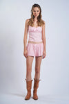 Jane Pink Set Mini Shorts