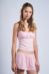 Jane Pink Set Mini Shorts