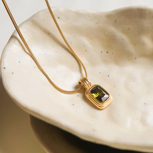 Green Pendant Necklace