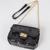 Black Sequin Crossbody Purse