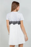 Reagan White Faux Leather Dress