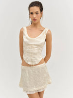 Carla Jacquard Mini Skirt