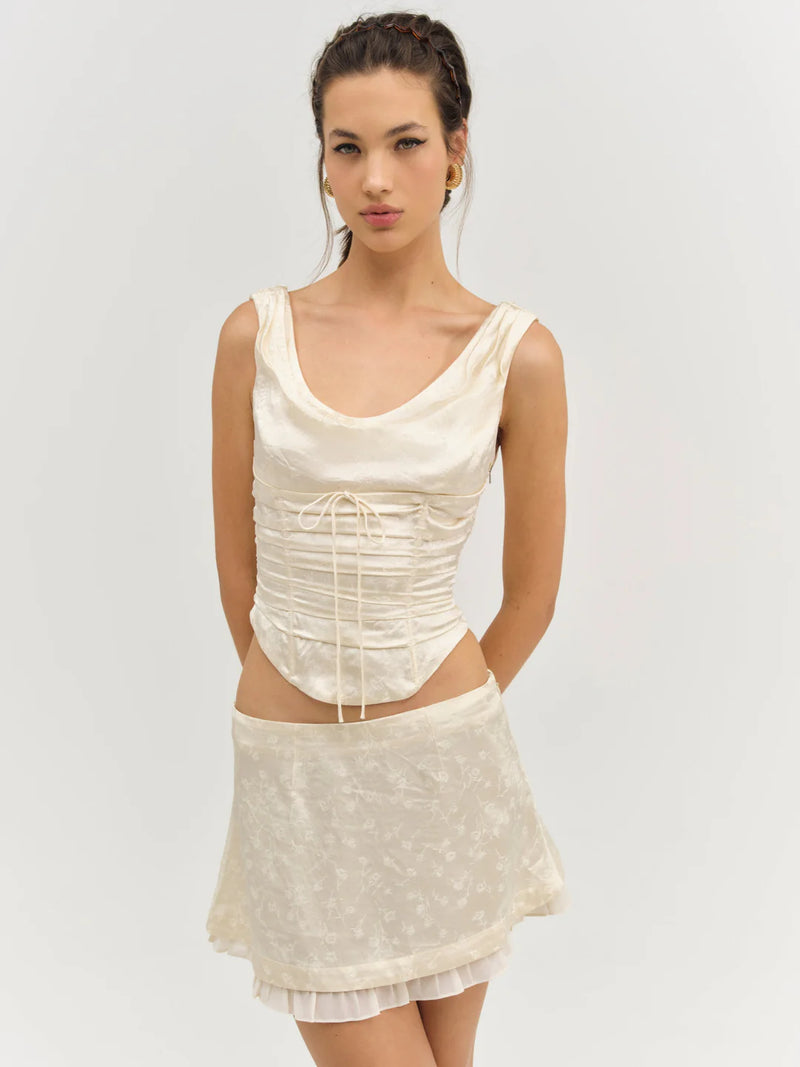 Carla Jacquard Mini Skirt