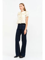 Gia Cream Peplum Blouse