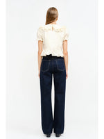 Gia Cream Peplum Blouse