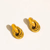 Gold Knot Hoop Earrings