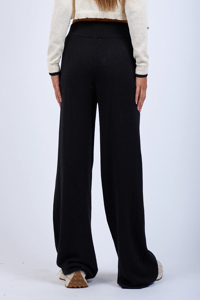 Black Knit Lounge Pants