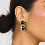 Black Onyx Drop Earrings