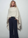 Ivory + Gold Cape Sweater