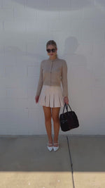 Gwen Taupe Cardigan Sweater