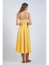 Saffron Strapless Midi Dress